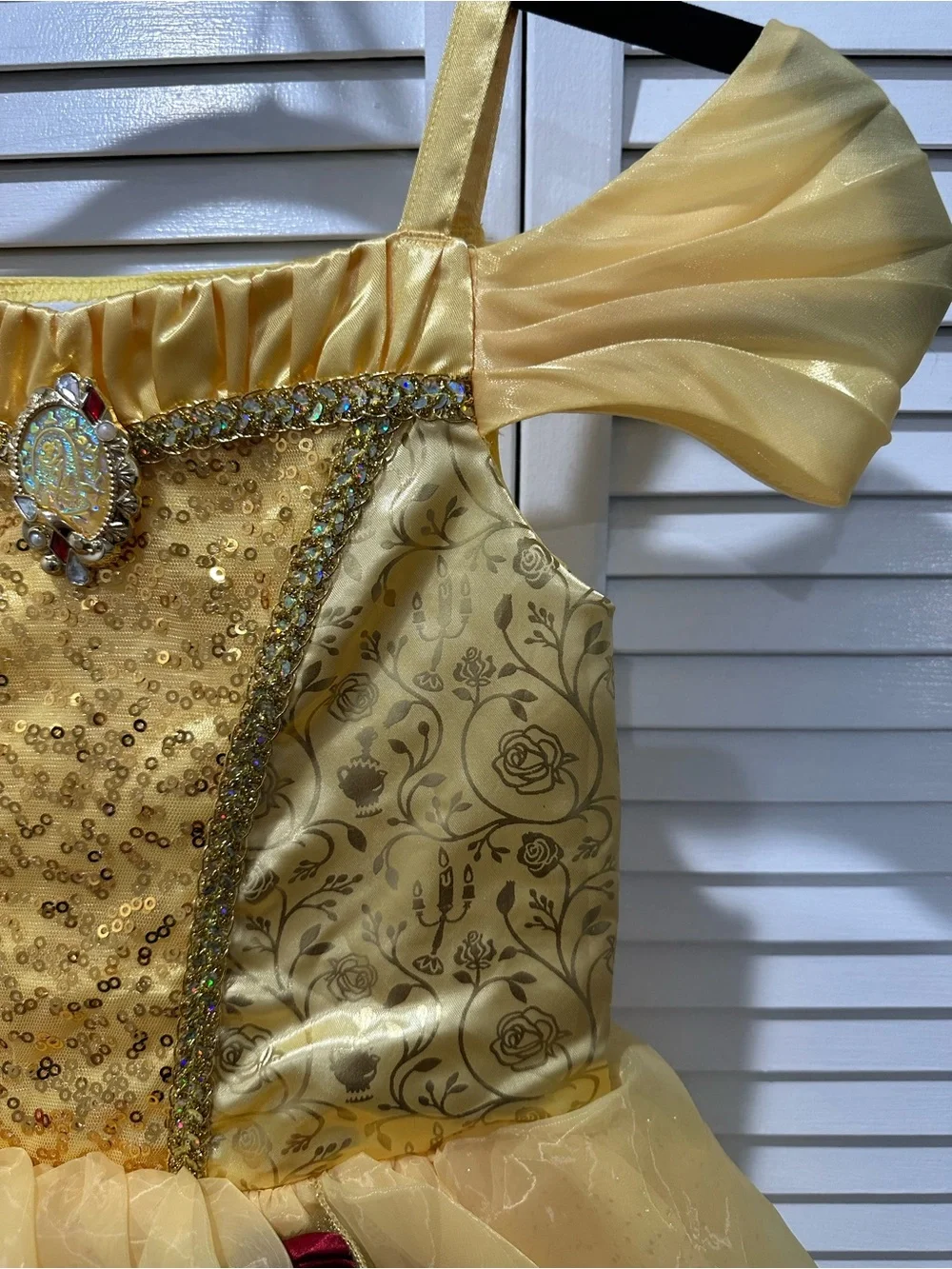 Disney Yellow Belle-Inspired Princess Dress Costume - Picture 4 of 10
